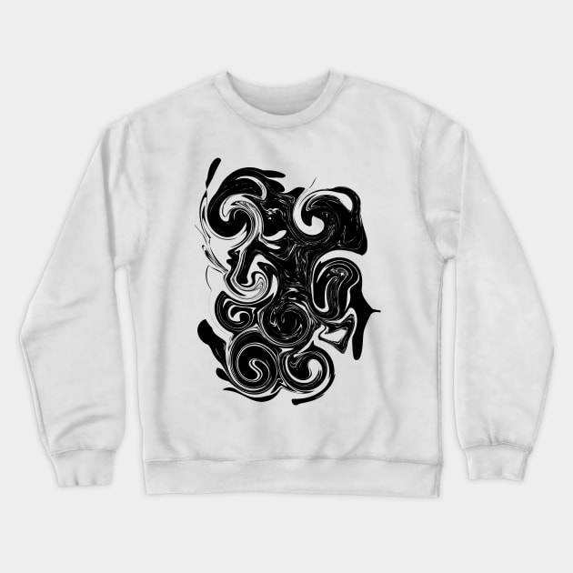 waves abstract Crewneck Sweatshirt by PlosionArts